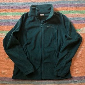 Columbia Teal Fleece Jacket Size small